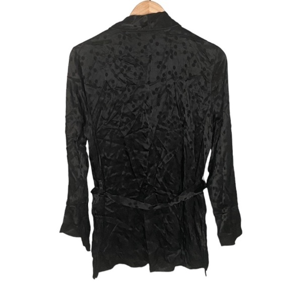 NWT H&M Jacquard-Weave Polka Dot Blazer - Picture 3 of 8